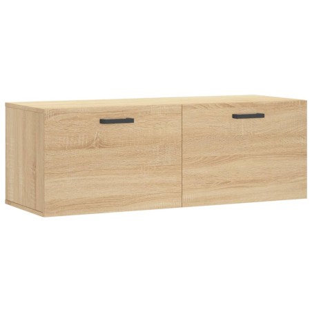 vidaXL Mobile a Parete Rovere Sonoma 100x36,5x35 cm Legno Multistrato