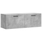 vidaXL Mobile a Parete Grigio Cemento 100x36,5x35 cm Legno Multistrato vidaXL Mobile a Parete Grigio Cemento 100x36,5x35 cm Legno Multistrato