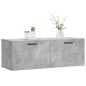 vidaXL Mobile a Parete Grigio Cemento 100x36,5x35 cm Legno Multistrato vidaXL Mobile a Parete Grigio Cemento 100x36,5x35 cm Legno Multistrato