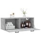 vidaXL Mobile a Parete Grigio Cemento 100x36,5x35 cm Legno Multistrato vidaXL Mobile a Parete Grigio Cemento 100x36,5x35 cm Legno Multistrato