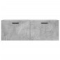 vidaXL Mobile a Parete Grigio Cemento 100x36,5x35 cm Legno Multistrato vidaXL Mobile a Parete Grigio Cemento 100x36,5x35 cm Legno Multistrato