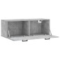 vidaXL Mobile a Parete Grigio Cemento 100x36,5x35 cm Legno Multistrato vidaXL Mobile a Parete Grigio Cemento 100x36,5x35 cm Legno Multistrato