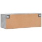 vidaXL Mobile a Parete Grigio Cemento 100x36,5x35 cm Legno Multistrato vidaXL Mobile a Parete Grigio Cemento 100x36,5x35 cm Legno Multistrato