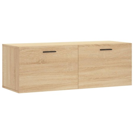 vidaXL Mobile a Parete Rovere Sonoma 100x36,5x35 cm Legno Multistrato