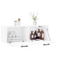 vidaXL Mobile a Parete Bianco 100x36,5x35 cm in Legno Multistrato vidaXL Mobile a Parete Bianco 100x36,5x35 cm in Legno Multistrato