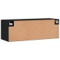 vidaXL Mobile a Parete Nero 100x36,5x35 cm in Legno Multistrato vidaXL Mobile a Parete Nero 100x36,5x35 cm in Legno Multistrato
