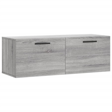 vidaXL Mobile a Parete Grigio Sonoma 100x36,5x35 cm Legno Multistrato