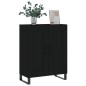 vidaXL Credenza Nera 69,5x34x90 cm in Legno Multistrato