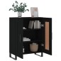 vidaXL Credenza Nera 69,5x34x90 cm in Legno Multistrato