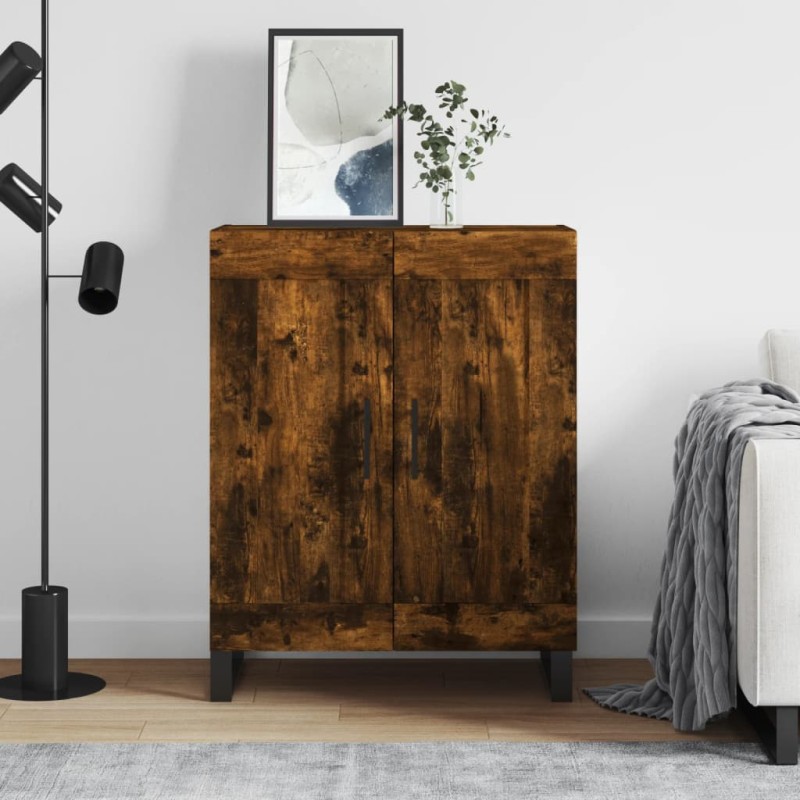 vidaXL Credenza Rovere Fumo 69,5x34x90 cm in Legno Multistrato vidaXL Credenza Rovere Fumo 69,5x34x90 cm in Legno Multistrato