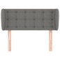 Testiera ad Orecchio Grigio Scuro 83x23x78/88 cm in Tessuto Testiera ad Orecchio Grigio Scuro 83x23x78/88 cm in Tessuto