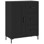 vidaXL Credenza Nera 69,5x34x90 cm in Legno Multistrato vidaXL Credenza Nera 69,5x34x90 cm in Legno Multistrato