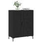 vidaXL Credenza Nera 69,5x34x90 cm in Legno Multistrato vidaXL Credenza Nera 69,5x34x90 cm in Legno Multistrato