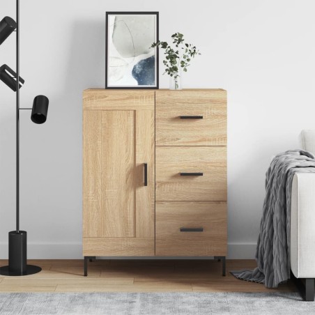 vidaXL Credenza Rovere Sonoma 69,5x34x90 cm in Legno Multistrato