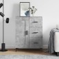 vidaXL Credenza Grigio Cemento 69,5x34x90 cm in Legno Multistrato vidaXL Credenza Grigio Cemento 69,5x34x90 cm in Legno Multistrato