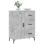vidaXL Credenza Grigio Cemento 69,5x34x90 cm in Legno Multistrato vidaXL Credenza Grigio Cemento 69,5x34x90 cm in Legno Multistrato