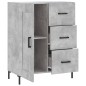 vidaXL Credenza Grigio Cemento 69,5x34x90 cm in Legno Multistrato vidaXL Credenza Grigio Cemento 69,5x34x90 cm in Legno Multistrato