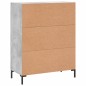 vidaXL Credenza Grigio Cemento 69,5x34x90 cm in Legno Multistrato vidaXL Credenza Grigio Cemento 69,5x34x90 cm in Legno Multistrato