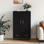 vidaXL Credenza Nera 69,5x31x115 cm in Legno Multistrato vidaXL Credenza Nera 69,5x31x115 cm in Legno Multistrato