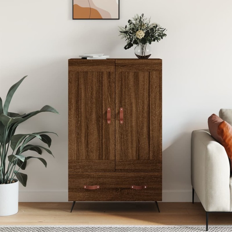 vidaXL Credenza Rovere Marrone 69,5x31x115 cm in Legno Multistrato vidaXL Credenza Rovere Marrone 69,5x31x115 cm in Legno Multistrato