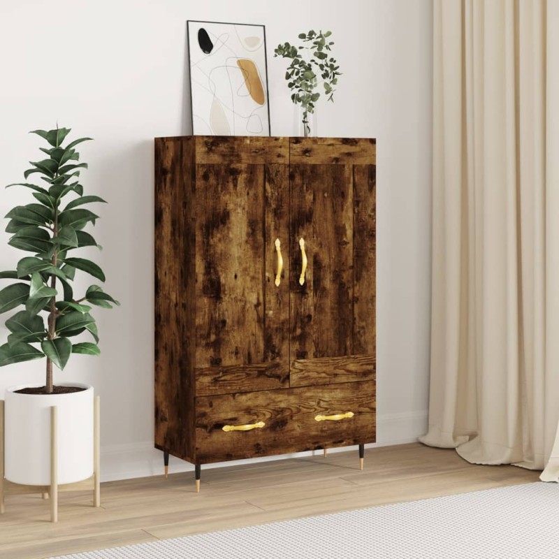 vidaXL Credenza Rovere Fumo 69,5x31x115 cm in Legno Multistrato vidaXL Credenza Rovere Fumo 69,5x31x115 cm in Legno Multistrato