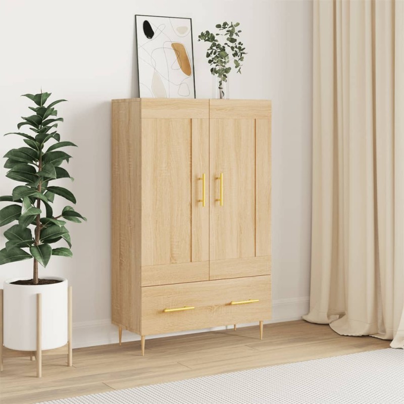 vidaXL Credenza Rovere Sonoma 69,5x31x115 cm in Legno Multistrato vidaXL Credenza Rovere Sonoma 69,5x31x115 cm in Legno Multistrato