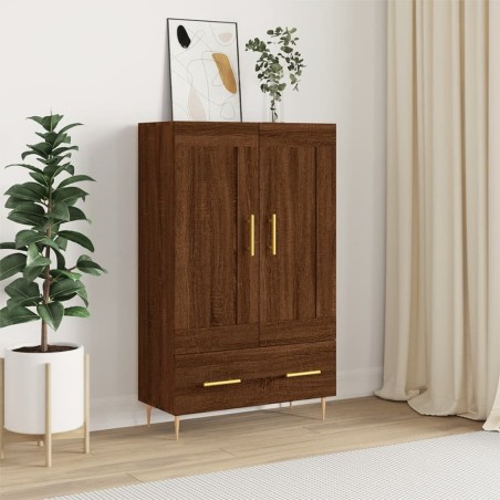 vidaXL Credenza Rovere Marrone 69,5x31x115 cm in Legno Multistrato