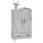 vidaXL Credenza Grigio Cemento 69,5x31x115 cm in Legno Multistrato