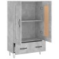vidaXL Credenza Grigio Cemento 69,5x31x115 cm in Legno Multistrato