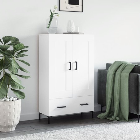 vidaXL Credenza Bianca 69,5x31x115 cm in Legno Multistrato