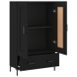 vidaXL Credenza Nera 69,5x31x115 cm in Legno Multistrato vidaXL Credenza Nera 69,5x31x115 cm in Legno Multistrato