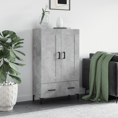 vidaXL Credenza Grigio Cemento 69,5x31x115 cm in Legno Multistrato