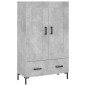 vidaXL Credenza Grigio Cemento 69,5x31x115 cm in Legno Multistrato vidaXL Credenza Grigio Cemento 69,5x31x115 cm in Legno Multistrato