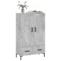vidaXL Credenza Grigio Cemento 69,5x31x115 cm in Legno Multistrato vidaXL Credenza Grigio Cemento 69,5x31x115 cm in Legno Multistrato