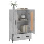 vidaXL Credenza Grigio Cemento 69,5x31x115 cm in Legno Multistrato vidaXL Credenza Grigio Cemento 69,5x31x115 cm in Legno Multistrato