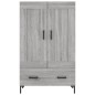 vidaXL Credenza Grigio Sonoma 69,5x31x115 cm in Legno Multistrato vidaXL Credenza Grigio Sonoma 69,5x31x115 cm in Legno Multistrato