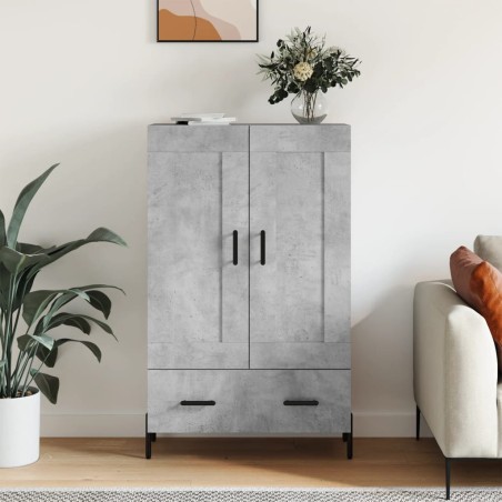 vidaXL Credenza Grigio Cemento 69,5x31x115 cm in Legno Multistrato