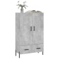 vidaXL Credenza Grigio Cemento 69,5x31x115 cm in Legno Multistrato vidaXL Credenza Grigio Cemento 69,5x31x115 cm in Legno Multistrato