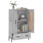 vidaXL Credenza Grigio Cemento 69,5x31x115 cm in Legno Multistrato vidaXL Credenza Grigio Cemento 69,5x31x115 cm in Legno Multistrato