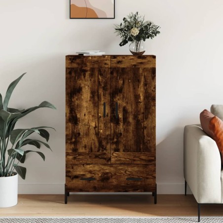 vidaXL Credenza Rovere Fumo 69,5x31x115 cm in Legno Multistrato