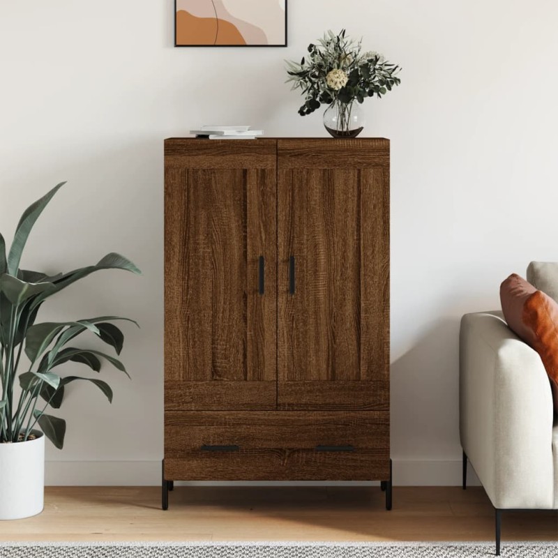 vidaXL Credenza Rovere Marrone 69,5x31x115 cm in Legno Multistrato vidaXL Credenza Rovere Marrone 69,5x31x115 cm in Legno Multistrato
