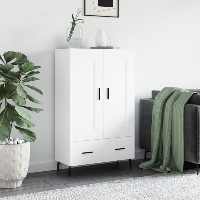vidaXL Credenza Bianca 69,5x31x115 cm in Legno Multistrato vidaXL Credenza Bianca 69,5x31x115 cm in Legno Multistrato
