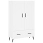 vidaXL Credenza Bianca 69,5x31x115 cm in Legno Multistrato vidaXL Credenza Bianca 69,5x31x115 cm in Legno Multistrato