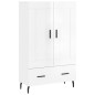 vidaXL Credenza Bianco Lucido 69,5x31x115 cm in Legno Multistrato vidaXL Credenza Bianco Lucido 69,5x31x115 cm in Legno Multistrato