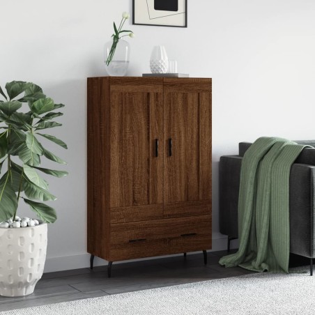 vidaXL Credenza Rovere Marrone 69,5x31x115 cm in Legno Multistrato