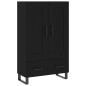 vidaXL Credenza Nera 69,5x31x115 cm in Legno Multistrato vidaXL Credenza Nera 69,5x31x115 cm in Legno Multistrato