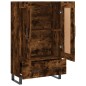 vidaXL Credenza Rovere Fumo 69,5x31x115 cm in Legno Multistrato
