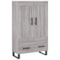 vidaXL Credenza Grigio Sonoma 69,5x31x115 cm in Legno Multistrato vidaXL Credenza Grigio Sonoma 69,5x31x115 cm in Legno Multistrato