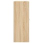 vidaXL Mobile a Parete Rovere Sonoma 69,5x34x90 cm Legno Multistrato
