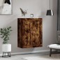 vidaXL Mobile a Parete Rovere Fumo 69,5x34x90 cm in Legno Multistrato vidaXL Mobile a Parete Rovere Fumo 69,5x34x90 cm in Legno Multistrato